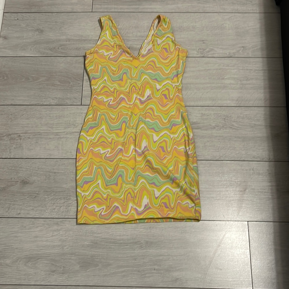 🌟Groovy Tie Dye Print Mini Dress🌟